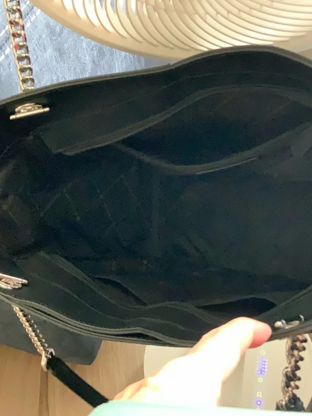 Michael Kors Gray Logo Chain-Handle Tote with Matching Wallet